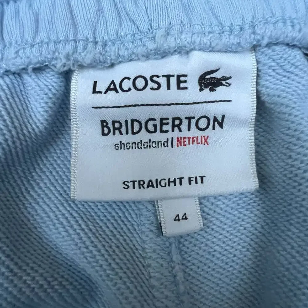 Lacoste x Bridgerton Netflix Joggers Crocodile Alligator Size 44